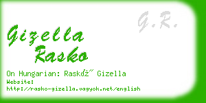 gizella rasko business card